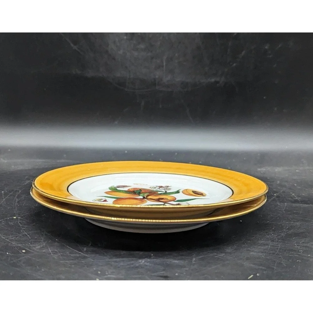 Email de Limoges Veritable Porcelain FRUIT Peach 7.25